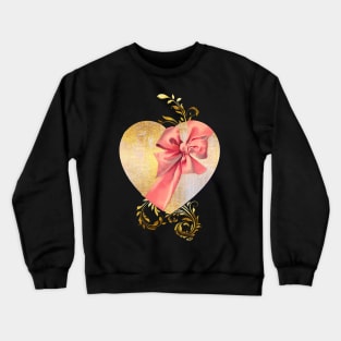 Eternal Heart, wrapped in a bow, Valentines Day tee shirt Crewneck Sweatshirt